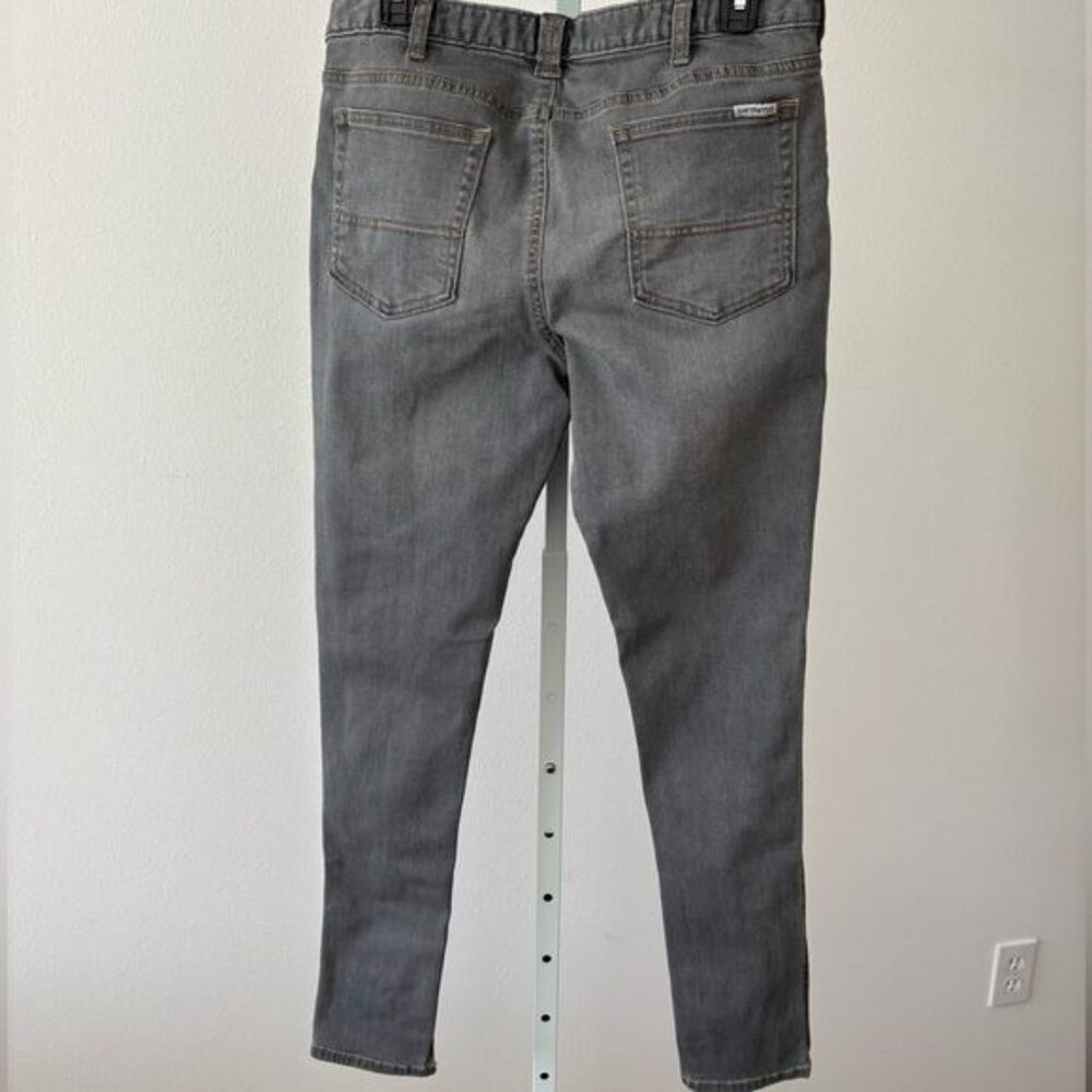 Carhartt Layton Jeans Women’s 12 Slim Fit Gray Streetwear Festival Minimalist - Picture 4 of 12